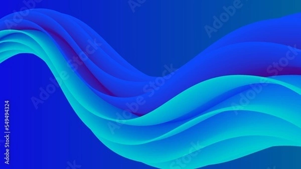 Fototapeta abstract wave background wallpaper 3D illustration design