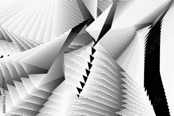 Fototapeta abstract halftone lines background geometric dynamic pattern vector texture