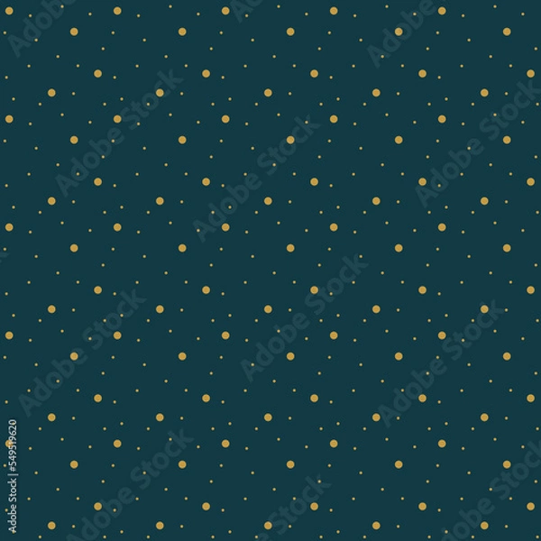 Fototapeta Simple polka dot seamless pattern. Vector illustration.