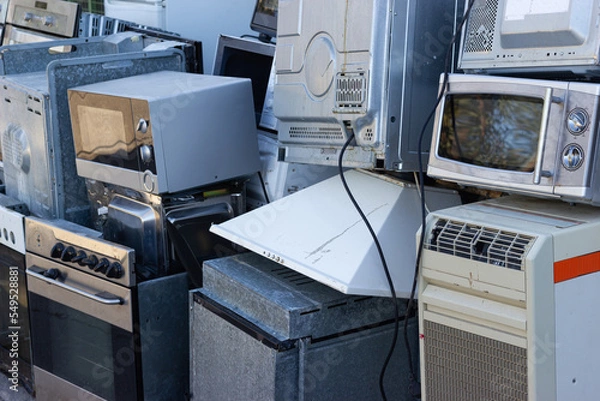 Obraz Appliances in a reception center for recycling