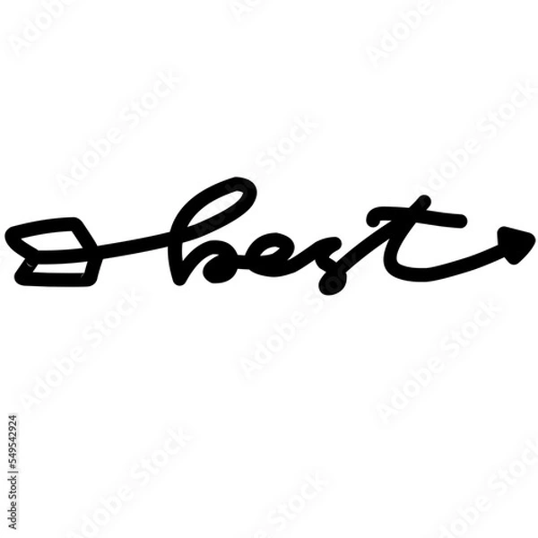 Fototapeta Hand drawn vector arrow set