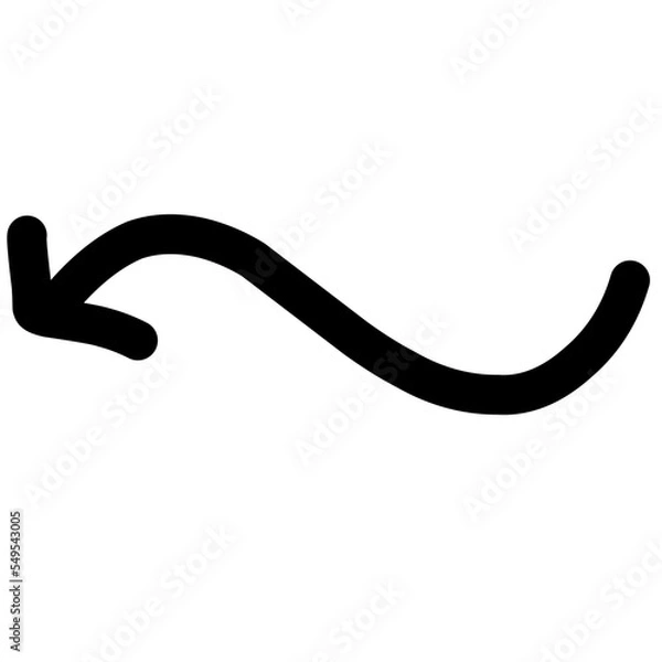 Obraz Hand drawn vector arrow set