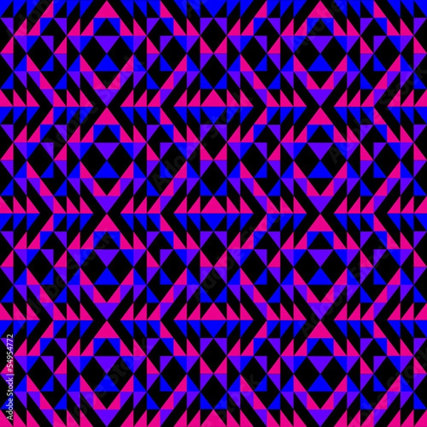 Obraz Purple, Pink and Blue Pattern