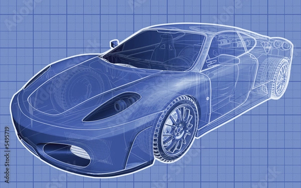 Obraz A schematic illustration 