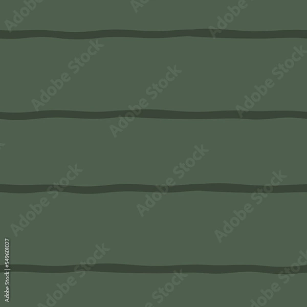 Fototapeta Simple Doodle Stripes on Green Background Surface Design Textiles Seamless Repeat Pattern Design