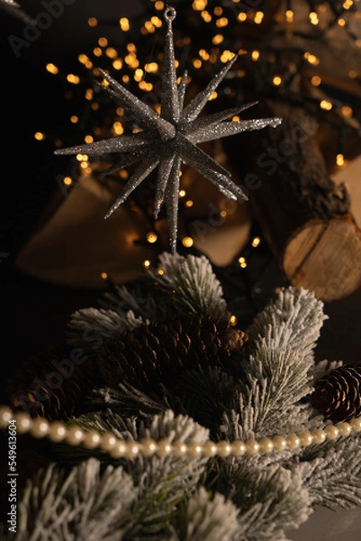 Obraz Christmas decorations on the Christmas tree