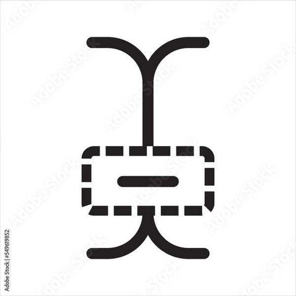 Fototapeta Text input area icon. Vector and glyph