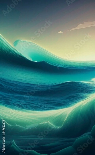 Obraz Abstract Wave pattern. Drawing on the background. Backdrop.