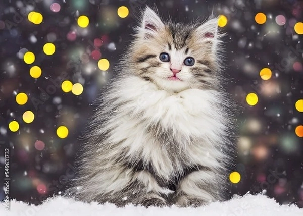 Fototapeta Winter Kitty