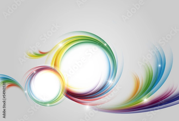 Fototapeta colorful vector rainbow backdrop