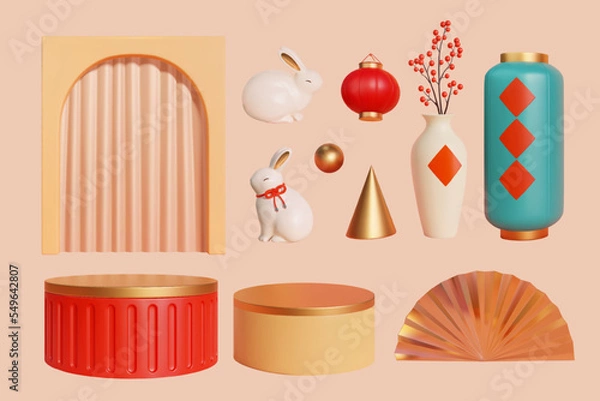 Obraz 2023 CNY elements set