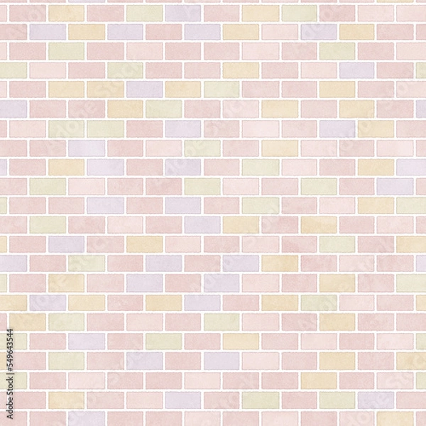 Obraz レンガタイルの背景素材