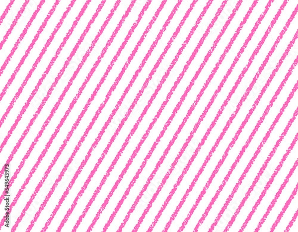 Fototapeta 背景素材 クレヨンタッチの斜めストライプ