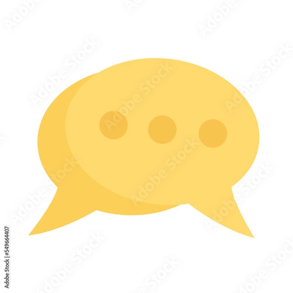 Obraz Isolated cartoon icon messages chat notification concept for web.