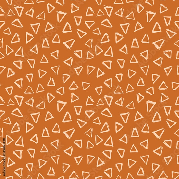 Fototapeta Vector Seamless Hand Drawn Scribble Pattern. Minimal Artistic Sketch Endless Print.