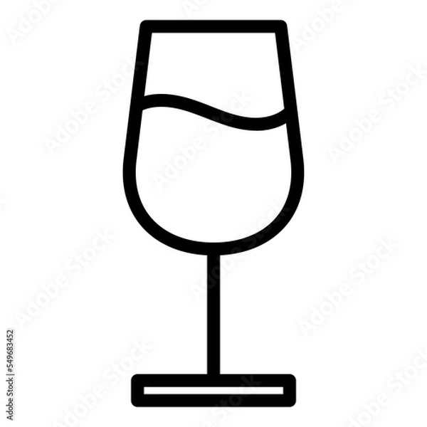 Fototapeta drink line icon