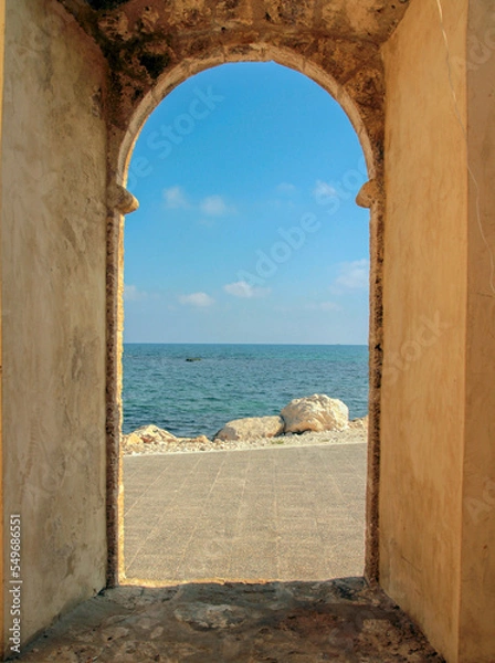 Obraz Sea view through the window