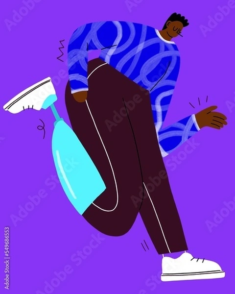 Fototapeta Man with Prosthetic limb