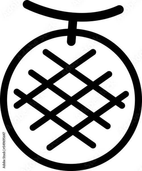 Obraz メロンのシンプルなピクトグラム