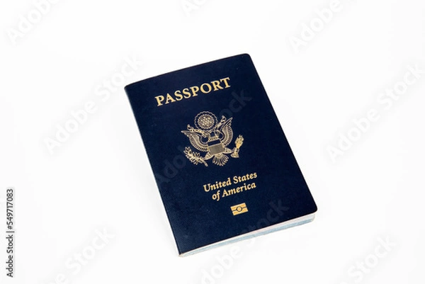 Obraz Official US Passport on white background