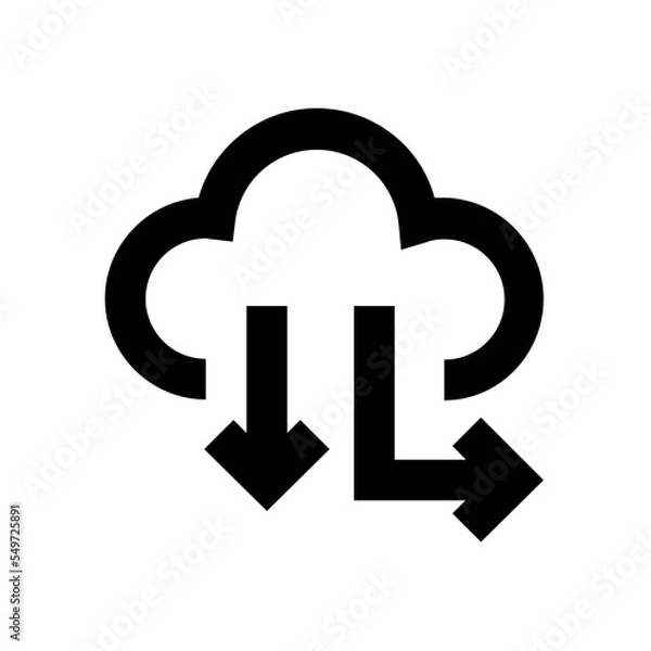 Fototapeta Cloud Computing Vector Icon