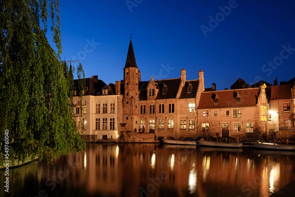 Obraz Blue hour in Bruges