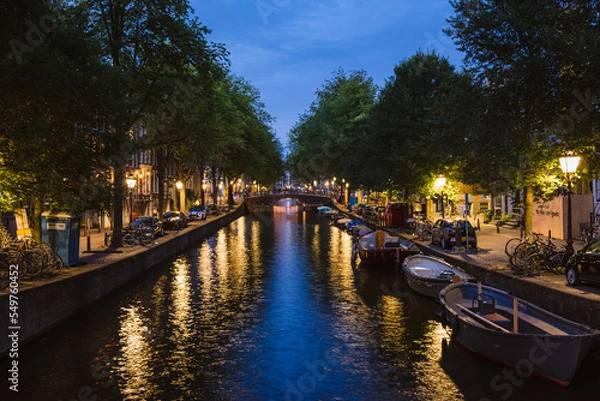 Fototapeta Amsterdam at dusk