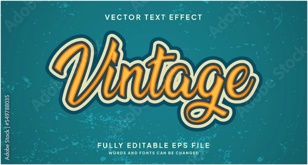 Obraz Editable Text Effect Vintage Style