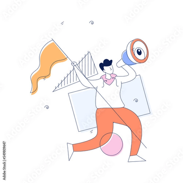 Fototapeta A flat vector of stability 