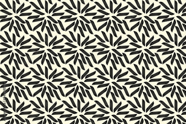 Obraz Geometric ethnic oriental ikat pattern traditional Design for background,carpet,wallpaper,clothing,wrapping,Batik,fabric,Vector illustration.embroidery style.