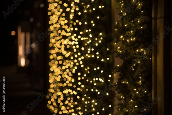 Obraz christmas tree lights