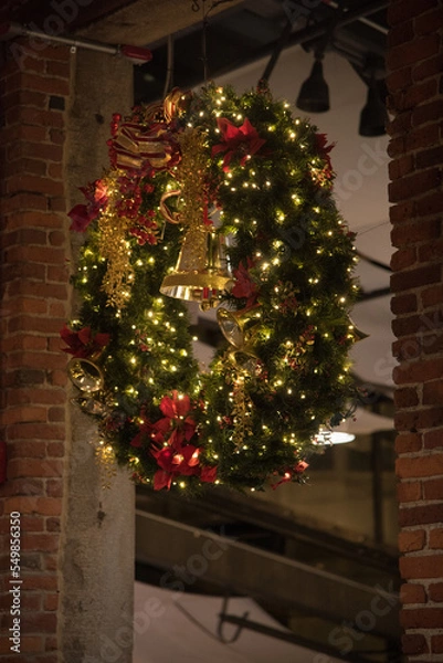 Obraz decorated christmas tree