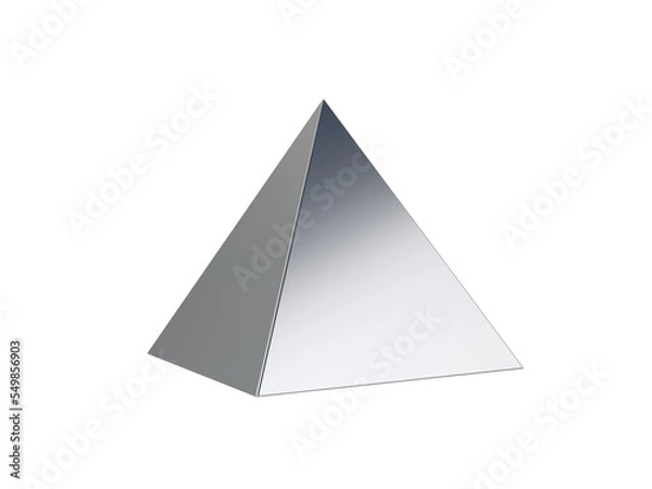 Obraz Pyramid. Transparent background. 3d illustration.