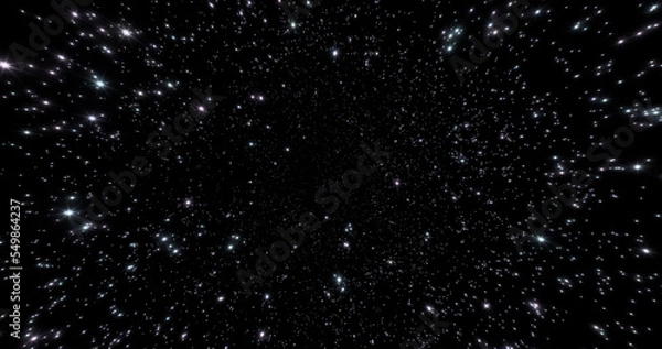 Fototapeta 3d rendering. Space background stars.
