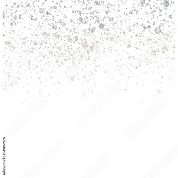 Fototapeta Shiny Silver Glitter Sparkles Transparent
