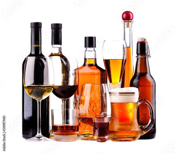 Obraz Różne napoje alkoholowe