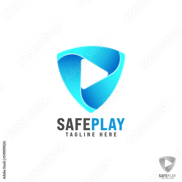 Obraz Safe Play Logo - Secure Media Streaming