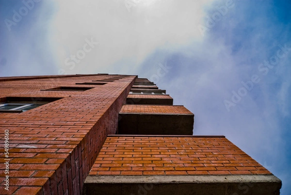 Fototapeta brick, multi-storey building