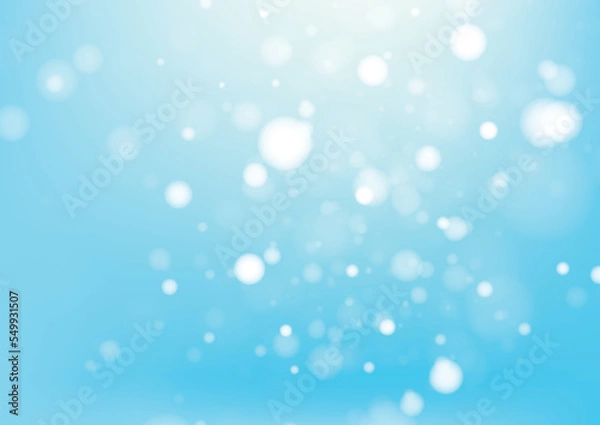 Fototapeta Blue bokeh abstract background. Vector illustration