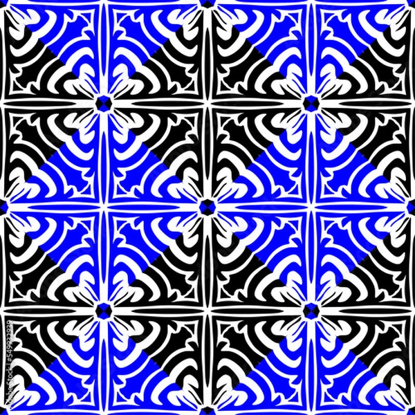 Fototapeta black and white seamless pattern, seamless pattern designs