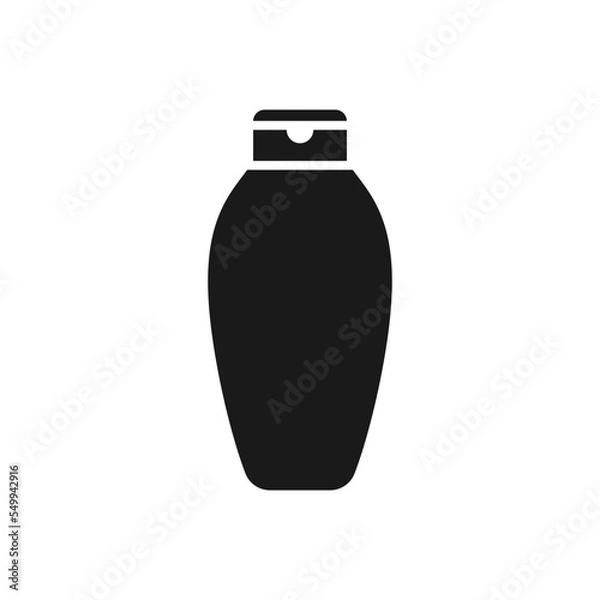 Obraz Shampoo icon silhouette .design template vector illustration