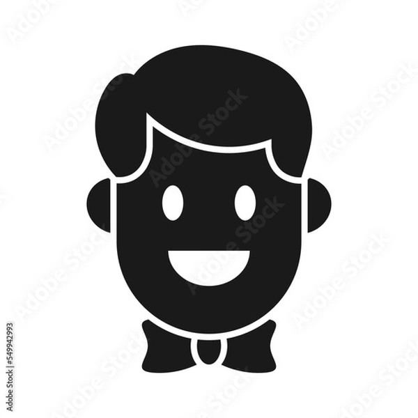 Obraz Groom icon silhouette .design template vector illustration