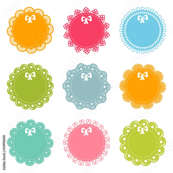 Obraz set of lacy frames