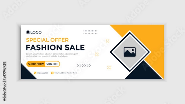 Fototapeta Abstract banner design for fashion sale