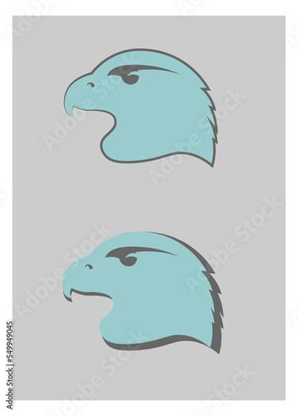 Obraz eagle head for logo, simple illustration