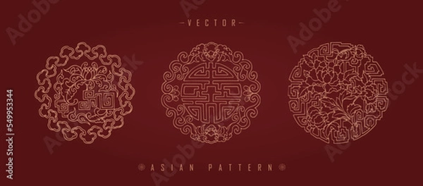 Obraz Chinese traditional decorative pattern