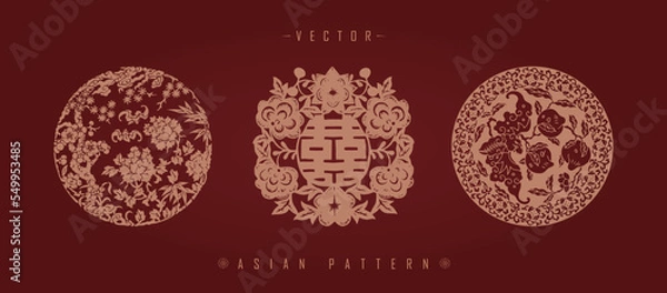 Obraz Chinese traditional decorative pattern