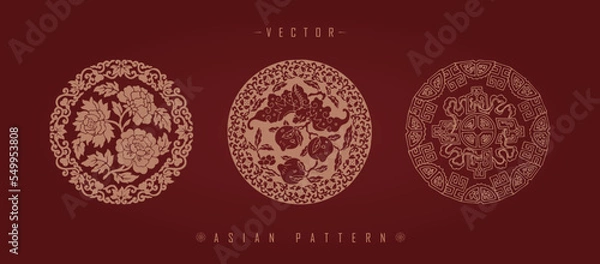 Obraz Chinese traditional decorative pattern