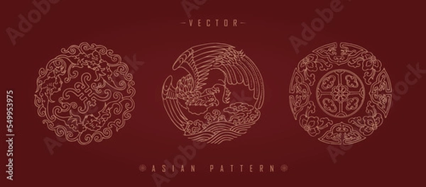 Obraz Chinese traditional decorative pattern