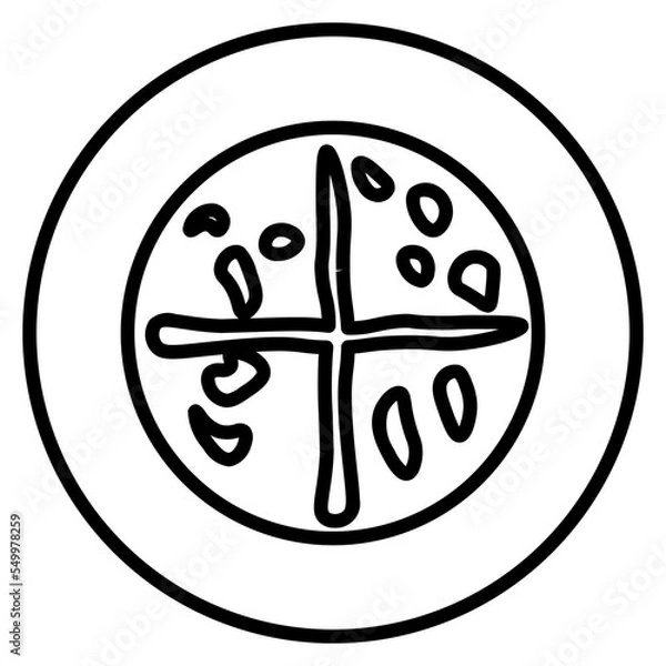 Fototapeta pizza icon